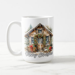 Mug Joyeuses Fêtes Cottage de Campagne Hivernal