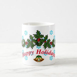 Mug Joyeuses fêtes Holly Leaf 2017