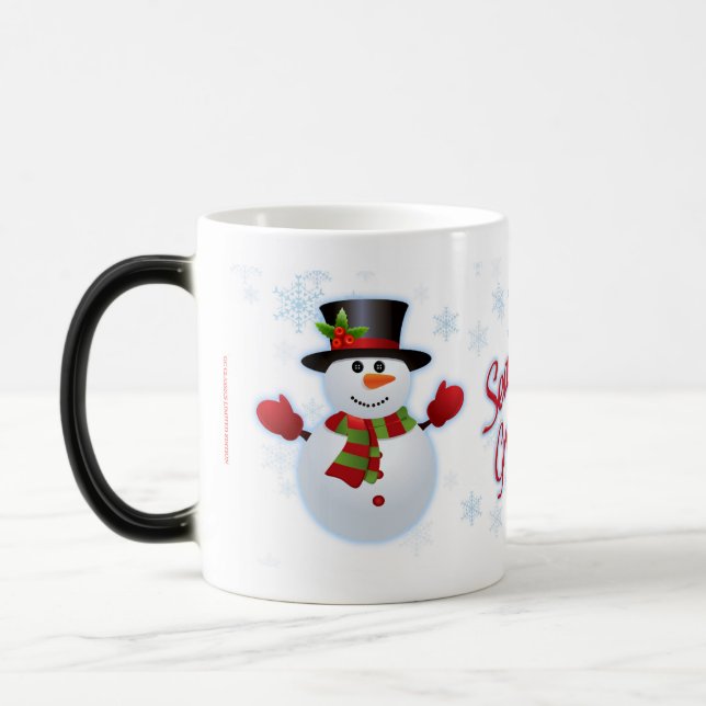 Mug Joyeuses Fêtes Snowman Morphant (Gauche)