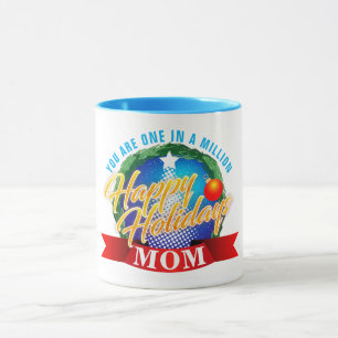Mug Joyeuses Fêtes / Une Mère sur un Million (Votre Te