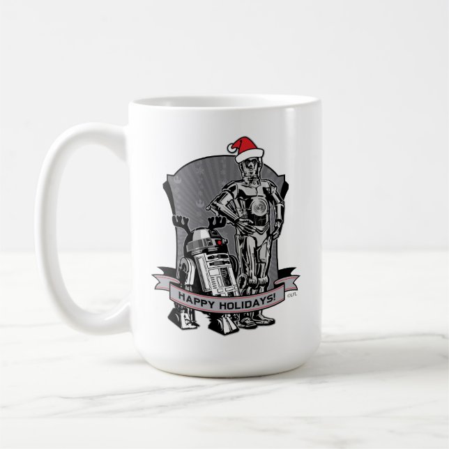 Mug Joyeuses Vacances De R2-D2 & C-2PO (Gauche)