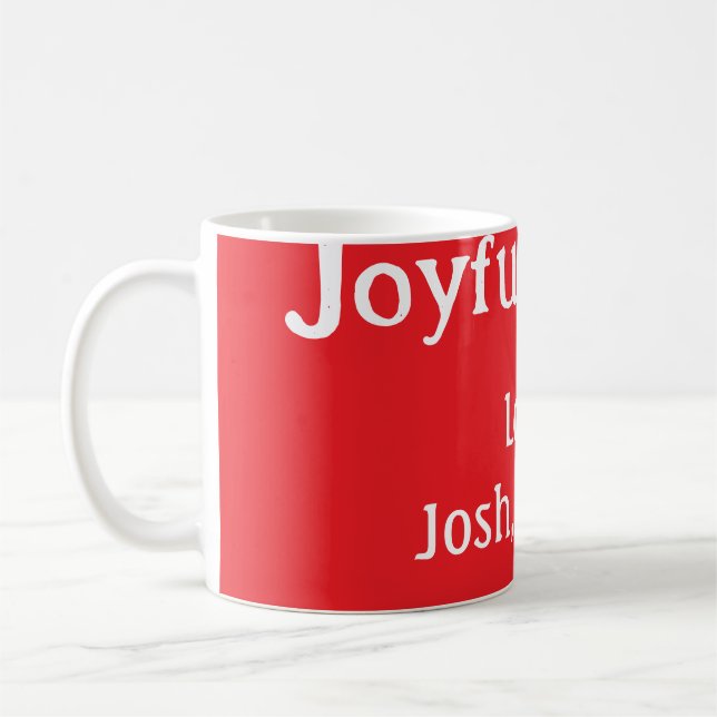 Mug Joyeuses Vibes rouge Noël vacances amour famille s (Gauche)