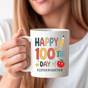 Mug Joyeux 100e jour de maternelle   Rentree scolaire