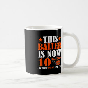 Mug Joyeux 10e anniversaire 10 ans Basketball 10e Bi