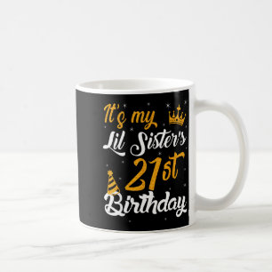 Mug Joyeux 21e Anniversaire à Ma Petite Soeur 2004 21