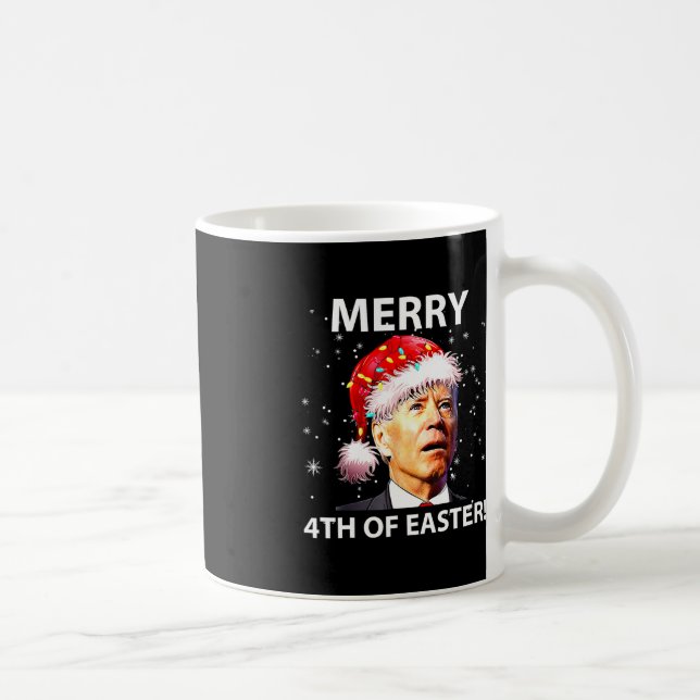 Mug Joyeux 4 ème de Pâques Fun Joe Biden Noël laid (Droite)