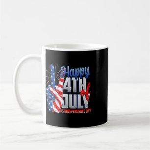 Mug Joyeux 4 juillet Jour de l'Indépendance Drapeau pa