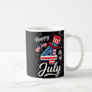 Mug Joyeux 4 juillet Patriotique Drapeau Américain 4 j