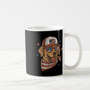 Mug Joyeux 4t du Patriotique Golden Retriever Merica U