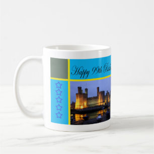 Mug Joyeux 99ème anniversaire Caernarfon Castle