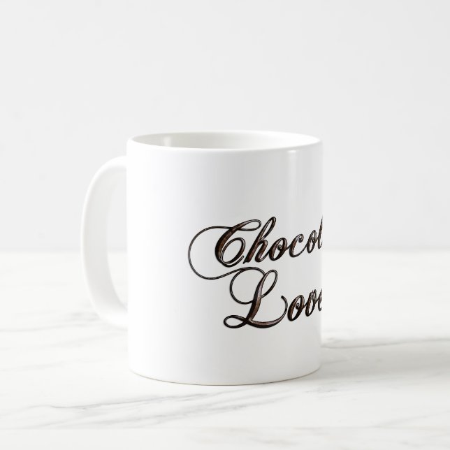 Mug Joyeux Amour au chocolat de la journée (Devant gauche)