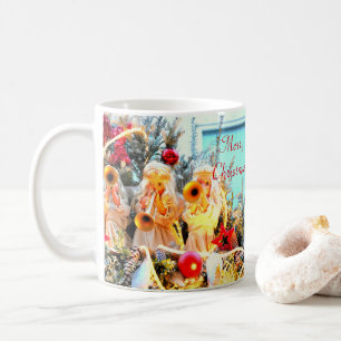 Mug Joyeux anges de Noël trompant
