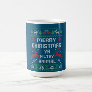 Mug Joyeux animal de Noël sale Ya Great