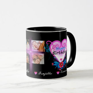 Mug Joyeux anniversaire 4 cadeau photo