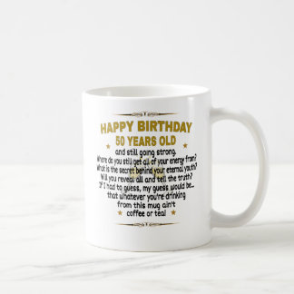 Mug Joyeux anniversaire 50 ans