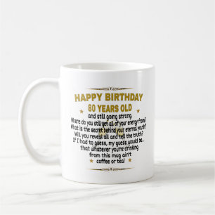 Mug  Joyeux anniversaire 80 ans