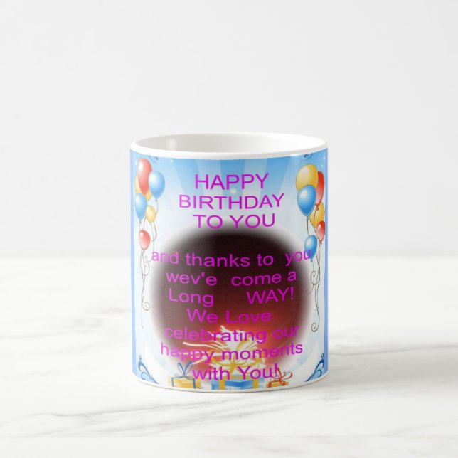 Mug Joyeux anniversaire à vous Art Imprimer (Centre)