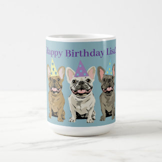 Mug Joyeux Anniversaire! Bouledogues Français