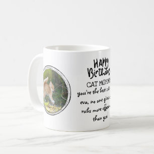 Mug Joyeux anniversaire CAT maman - AJOUTER 2 PHOTOS e