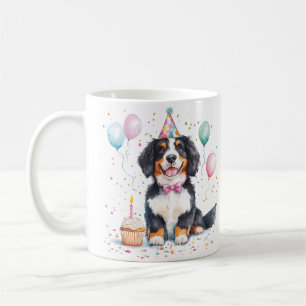 Mug Joyeux Anniversaire Chien de Montagne Bernois