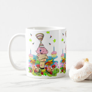 Mug Joyeux Anniversaire Cupcake Jumelles 