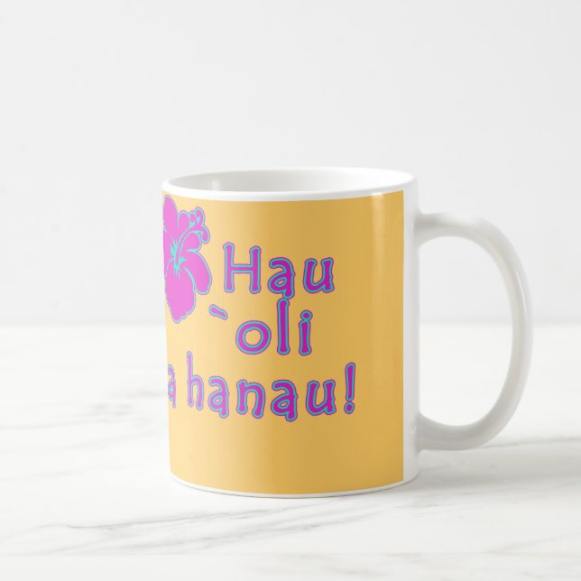 Mug Joyeux anniversaire dans le Hawaïen (Droite)