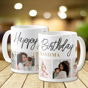 Mug Joyeux Anniversaire Grand-Mère 5 Photos Collage Ca