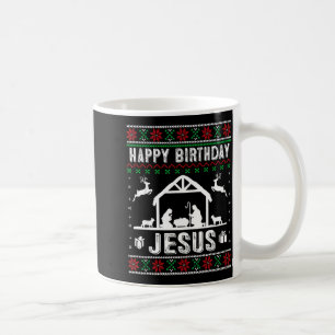 Mug Joyeux Anniversaire Jésus Vacances Sweat Ugly Noël