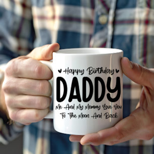 Mug Joyeux Anniversaire Papa Daddy Drôle Anniversaire 