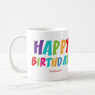 Mug Joyeux anniversaire personnalisé