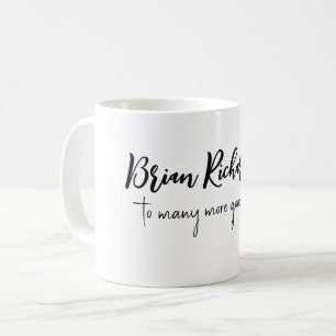 Mug Joyeux anniversaire Simple Blanc