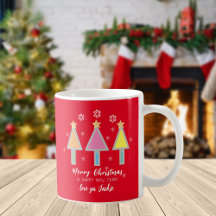 Joyeux Arbres de Noël Art Nom Cool moderne