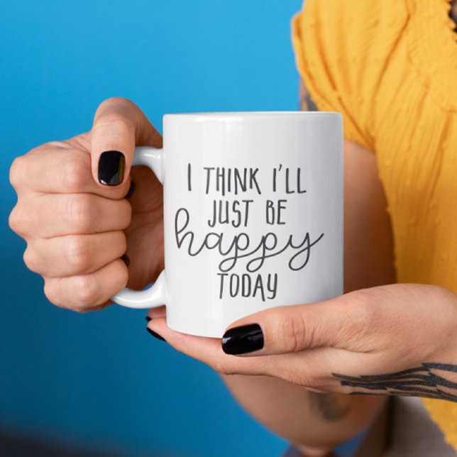 Mug Joyeux aujourd'hui Citation Inspirationnelle Happi (Créateur téléchargé)