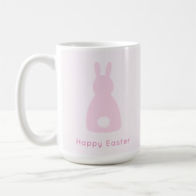 Mug Joyeux Bébé de Pâques Pink Bunny Tail (Gauche)