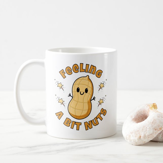 Mug Joyeux Cartoon Kawaii Peanut - Sentez Un Peu De No (Avec donut)
