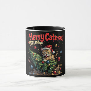 Mug Joyeux Cat Noël – Édition Chaos