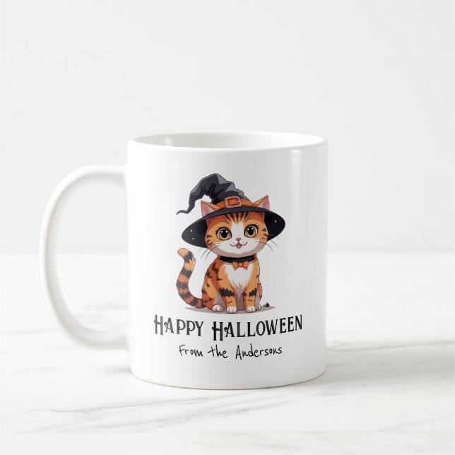 Mug Joyeux chat d'Halloween (Gauche)