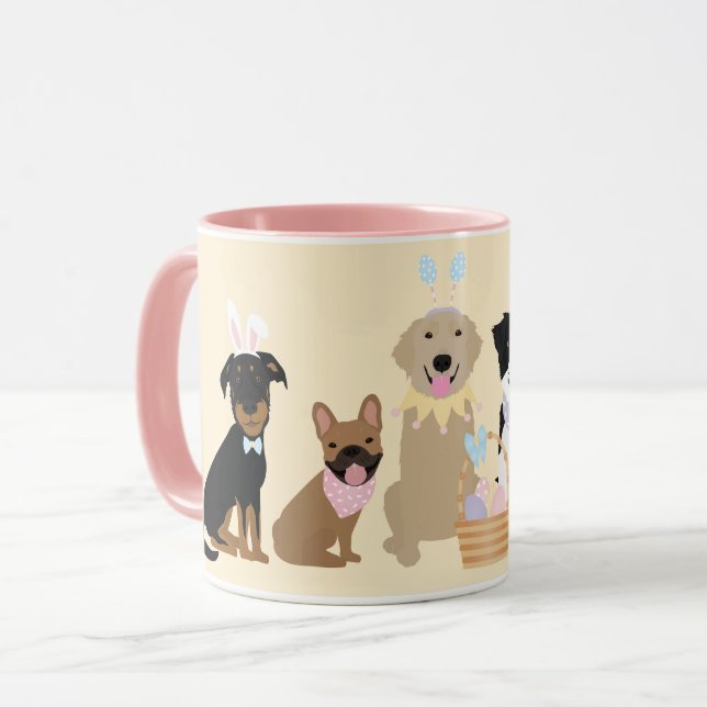 Mug Joyeux Chiens de Pâques (Devant gauche)