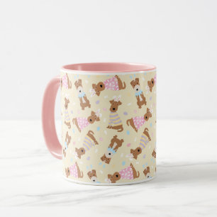 Mug Joyeux Chiens de Terrier gallois de Pâques