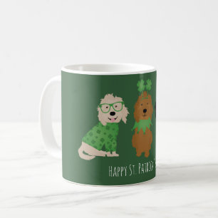 Mug Joyeux Chiens Goldendoodle Jour de la Saint Patric