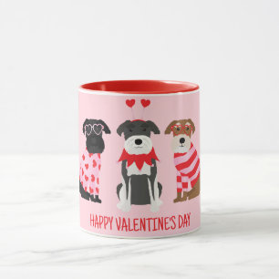 Mug Joyeux Chiens Schnauzer de la Journée des Valentin