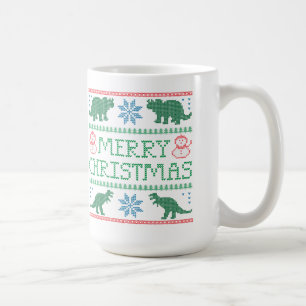 Mug Joyeux Dinosaur de Noël Douille moche pour les enf