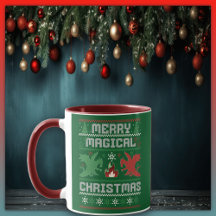 Joyeux Dragon de Noël Magique Moche Sweater Design