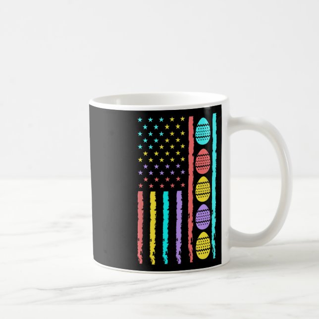 Mug Joyeux Drapeau de Pâques chasse aux oeufs Patrioti (Droite)