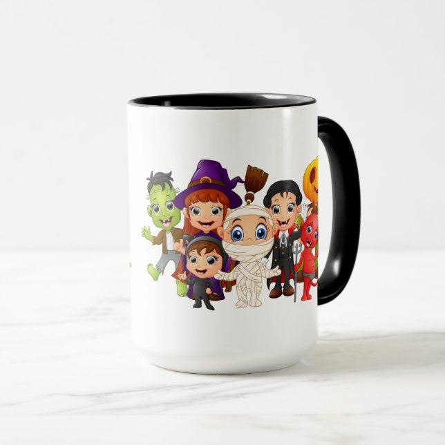 Mug Joyeux enfants d'Halloween (Devant droit)