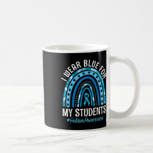 Mug Joyeux Enseignant Je Porte Bleu Pour Mes Étudiants