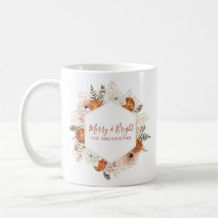 Mug Joyeux et brillant Citrus Personnalisé Pin Floral