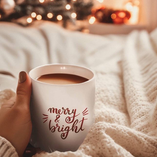Mug Joyeux et lumineux - rouge (Créateur téléchargé)