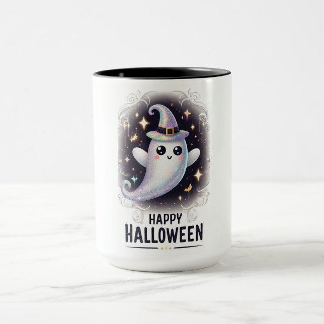 Mug Joyeux fantôme d'Halloween (Centre)