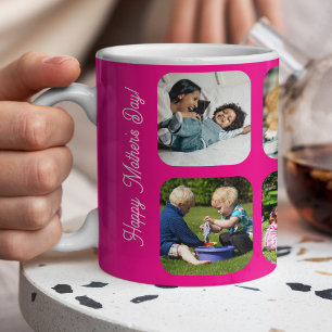 Mug Joyeux Fête des mères amour maman collage photo ro